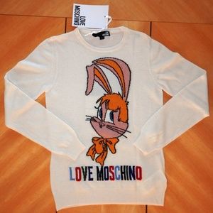 Love Moschino Embellished Knit Women’s Pullover Sweater Top Size Various NWT